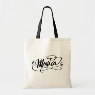 Bolsa Tote Monica - Sacos de tote personalizados com nome de
