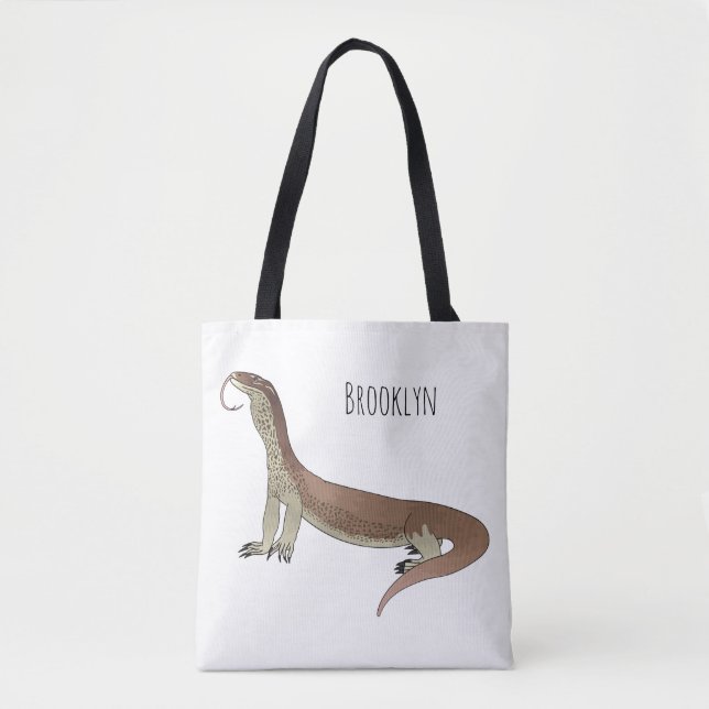 Bolsa Tote Monitor de desenho de lagarto (Frente)