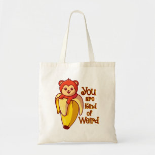 Bolsa Tote Monkey Banana Engraçado Você É Estranho