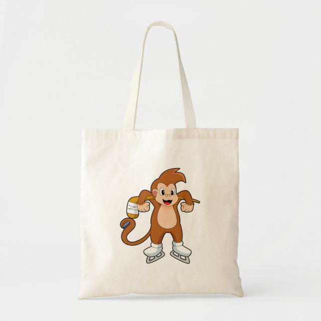 Bolsa Tote Monkey Ice Hóquei no Gelo (Frente)