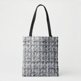Bolsa Tote Monochrome abstract geometric pattern 1279