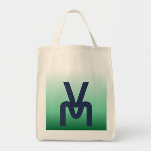 Bolsa Tote Monogram Green Gradient