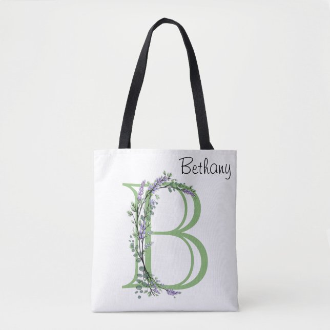 Bolsa Tote Monograma B Lavanda Eucalyptus (Frente)
