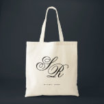 Bolsa Tote Monograma Boas-vindas iniciais personalizadas<br><div class="desc">Clique no botão "Personalizar" para mover as iniciais para a aparência desejada! Verifique mais de 100 bolsas de casamento no meu compro!</div>