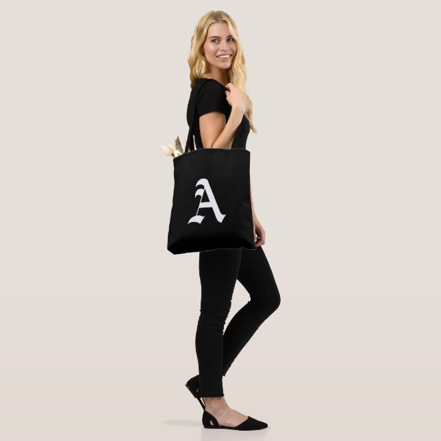 Bolsa Tote Monograma branco A a preto (No(a) Modelo)