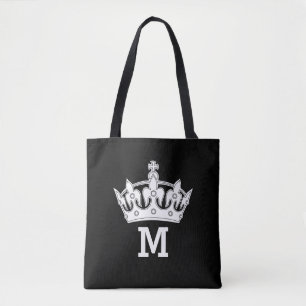 Bolsa Tote Monograma Coroa Branca Personalizado