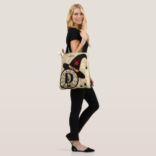 Bolsa Tote Monograma D Halloween Sky Witeen Nome