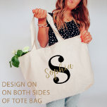 Bolsa Tote Monograma da Bridesmaid de Festa de solteira Perso<br><div class="desc">Mostre a suas madrinhas o quanto elas significam para você com a Festa de solteira Personalizada Bridesmaid Monograma Tote Bag, um presente elegante e prático projetado apenas para elas. Este bolsa personalizado apresenta o monograma de cada dama de honra, dando-lhe um toque único e na moda que pode merecer como...</div>