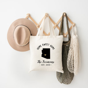 Bolsa Tote Monograma da família Arizona Home Sweet