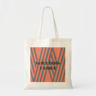 BOLSA TOTE MONOGRAMA DA FAMÍLIA MÍNIMA LARANJA DE PRESENTES