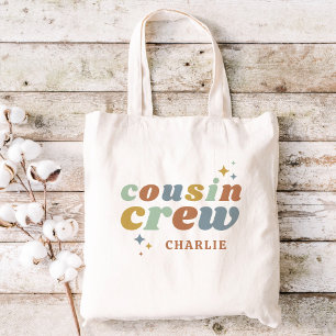 Bolsa Tote Monograma da Tripulação de Primo Retro   impressão