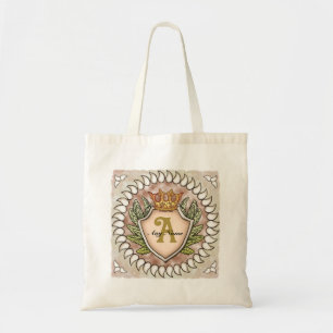 Bolsa Tote Monograma de Asa de Coroa