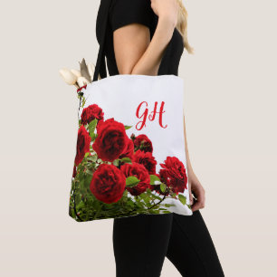Bolsa Tote Monograma de Buquê Elegante