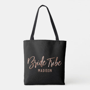 Bolsa Tote Monograma de Casamento da Tribo de Noiva Moderna D