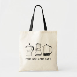 Bolsa Tote Monograma de Decisões de Pó de Café Retroativo Mod