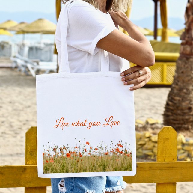 Bolsa Tote Monograma de flor de laranja Sacos de tote (Orange flower monogram Tote Bags
)