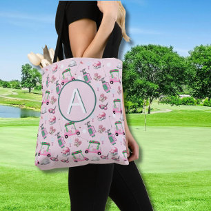 BOLSA TOTE MONOGRAMA DE GOLFER NA MODA LADY PERSONALIZADA