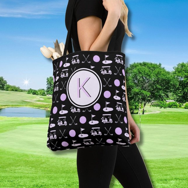 BOLSA TOTE MONOGRAMA DE GOLFER NA MODA LADY PERSONALIZADA (Criador carregado)