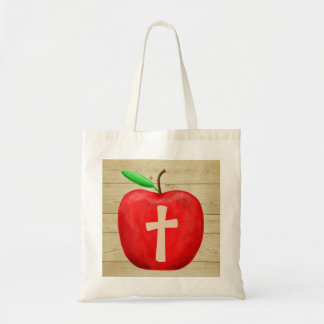Bolsa Tote Monograma de Maçã Vermelha