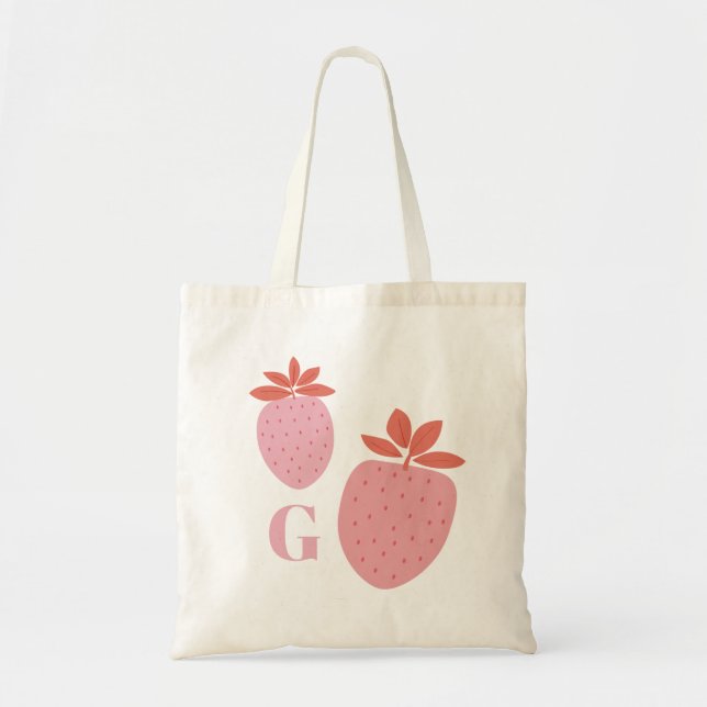 Bolsa Tote Monograma de Morango (Frente)