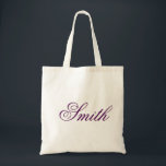 Bolsa Tote Monograma de nome personalizado<br><div class="desc">Este nome personalizado monograma,  uma bolsa de tote vintage fofa é a melhor ideia de presente para noiva e dama de honra nos casamentos.</div>