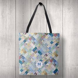 Bolsa Tote Monograma de Patches Vintage