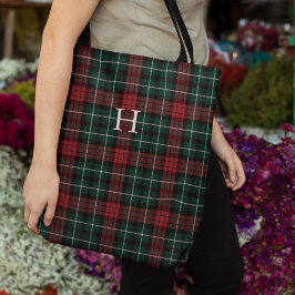 Bolsa Tote Monograma de Tartan Foliday