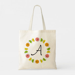 Bolsa Tote "Monograma" do Círculo Citrus, dois sacos de toque