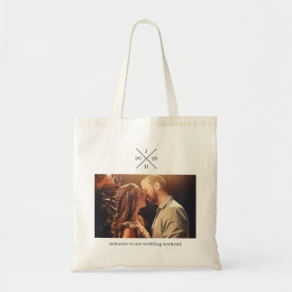 Bolsa Tote Monograma do Dia do Casamento