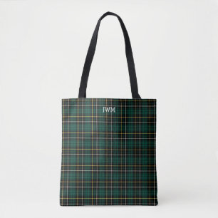 Bolsa Tote Monograma do Tartan de MacAlpine da xadrez de