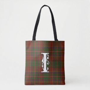 Bolsa Tote Monograma do Tartan do clã de Innes