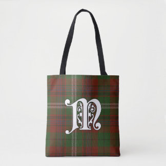 Bolsa Tote Monograma do Tartan do clã de Maguire