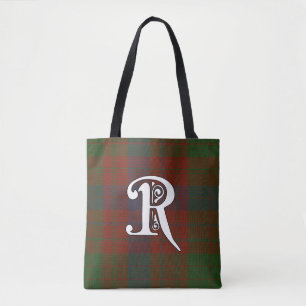 Bolsa Tote Monograma do Tartan do clã de Ross