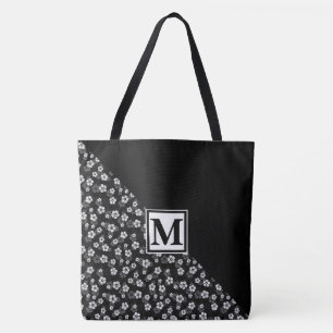 Bolsa Tote Monograma e Margaridas