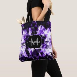 Bolsa Tote Monograma eletrificado violeta violeta violeta vio