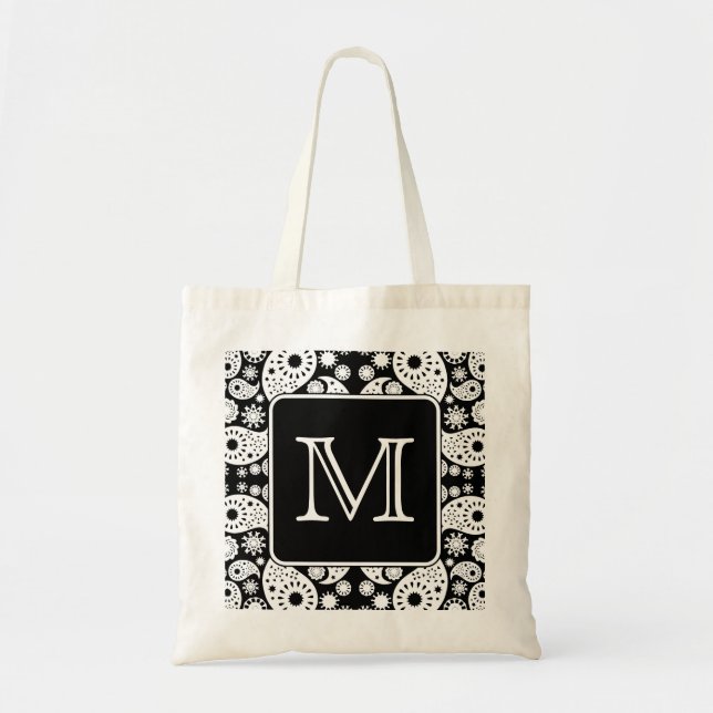 Bolsa Tote Monograma feito sob encomenda no teste padrão (Frente)