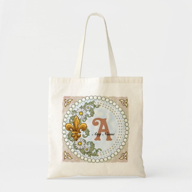 Bolsa Tote Monograma Flor de Lis (Frente)
