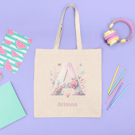 Bolsa Tote Monograma Floral A Saco de Toques