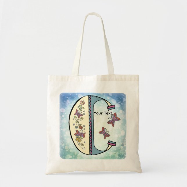 Bolsa Tote Monograma Floral C (Frente)