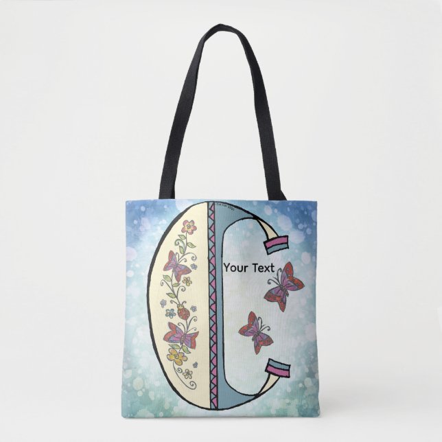 Bolsa Tote Monograma Floral C (Frente)