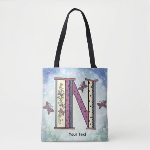 Bolsa Tote Monograma Floral N