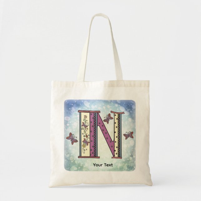Bolsa Tote Monograma Floral N (Frente)