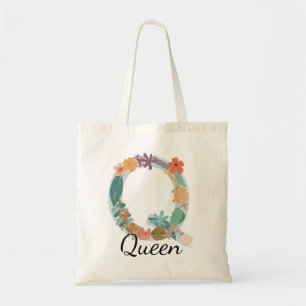 Bolsa Tote Monograma Floral Personalizado Nome Botânico
