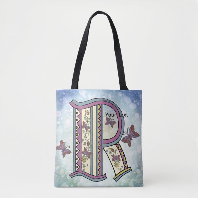 Bolsa Tote Monograma Floral R (Frente)