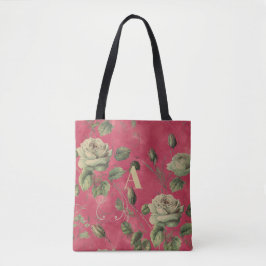 Bolsa Tote Monograma Floral Vintage 