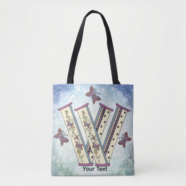 Bolsa Tote Monograma Floral W (Frente)