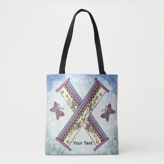 Bolsa Tote Monograma Floral X (Frente)