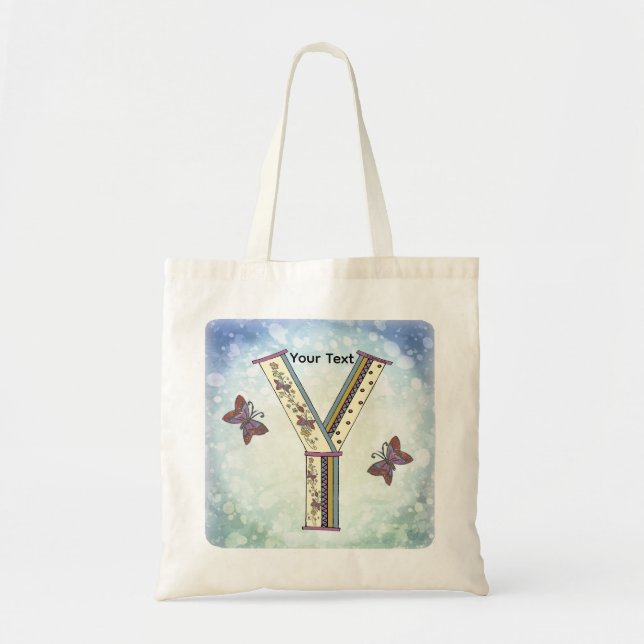 Bolsa Tote Monograma Floral Y (Frente)