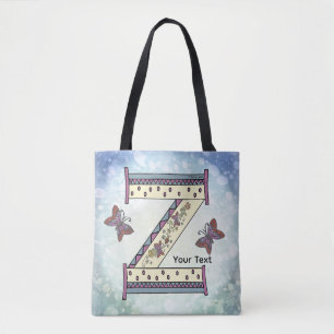 Bolsa Tote Monograma Floral Z