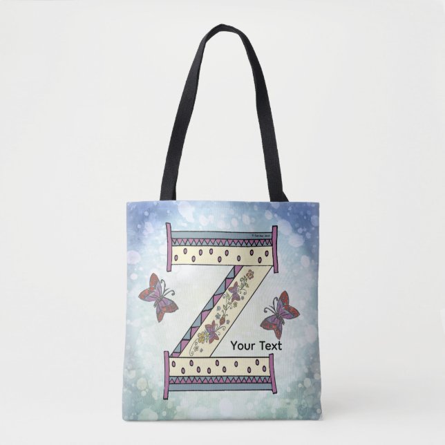 Bolsa Tote Monograma Floral Z (Frente)